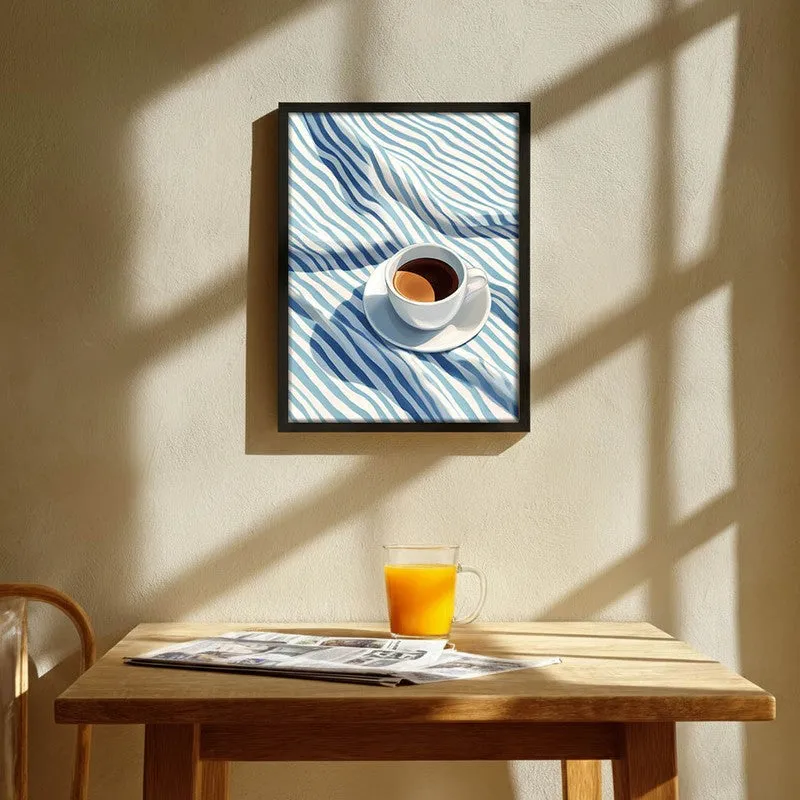 Coffee Couture Archival Canvas Wall Art - Black media 1