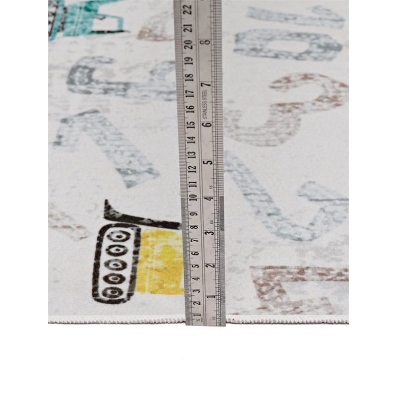 Number Crane Carpet - White media 8