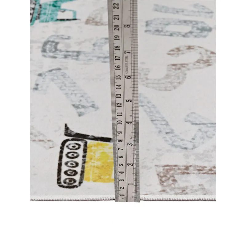 Number Crane Carpet - White media 8