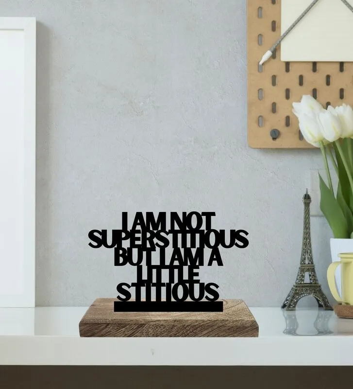 Bold Beliefs Savage Attitude Typography Showpiece - Set Of Two media 3