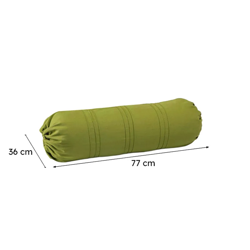 Swayam Green Comfort Bolster Cover - Set Of Two media 6