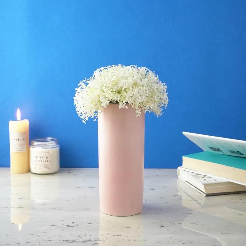 Cylindric Vase - Light Pink media 1