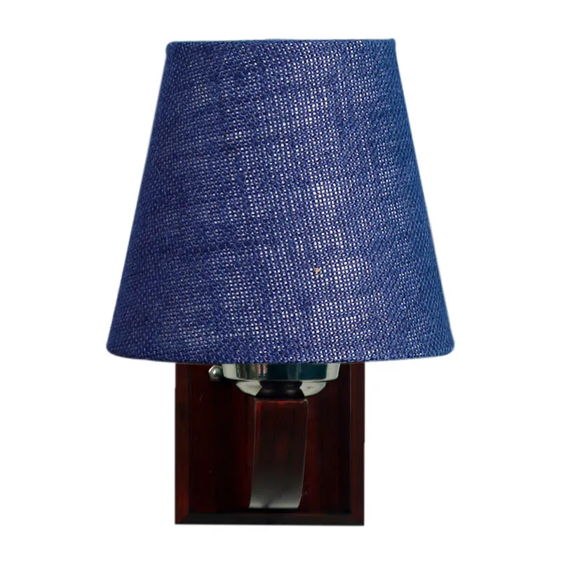 Midnight Mist Conical Wooden Wall Lamp media 6
