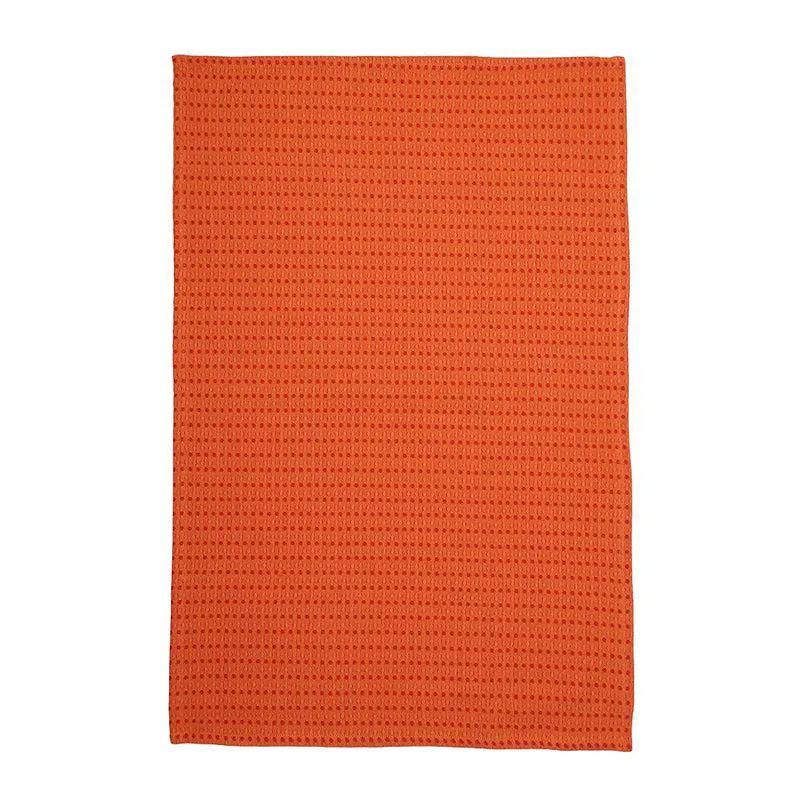 Sunbeam Cotton Kitchen Towel (Orange) - Set Of Two media 4