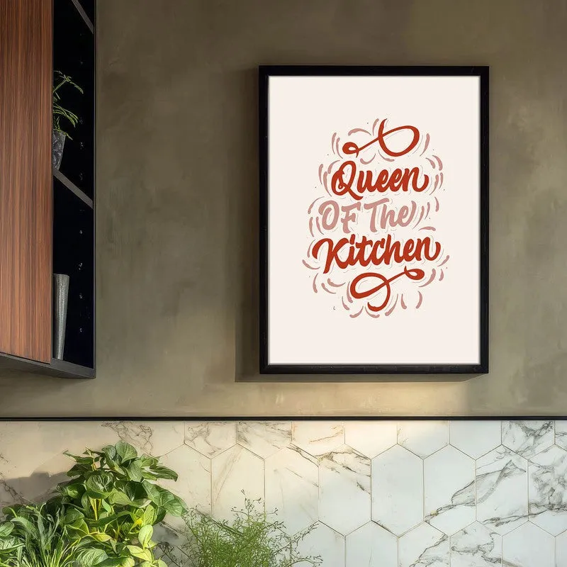 KitchenQueen Archival Canvas Wall Art - Black media 3