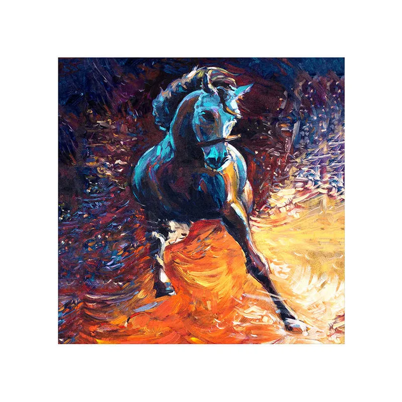 Cosmic Stallion Wall Painting media 5