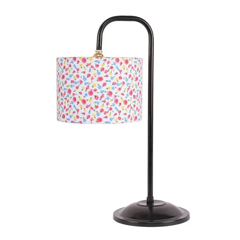 Dainty Floral Arch Fabric Table Lamp - Multicolor media 4