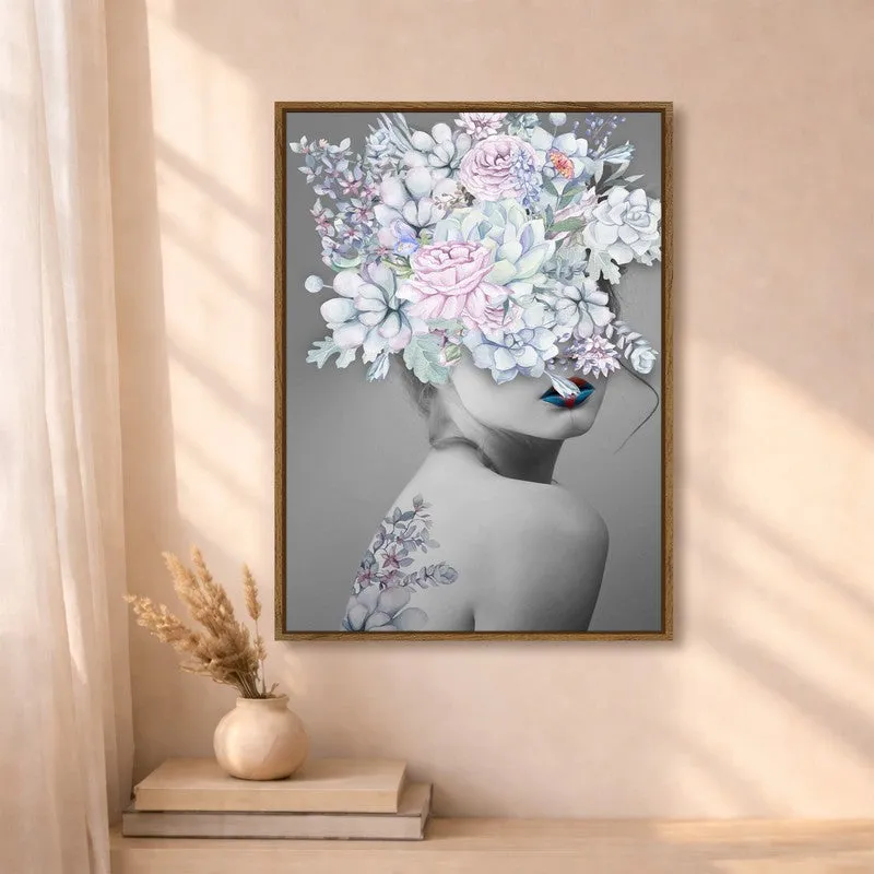 Bloom Diva Canvas Wall Art With Frame media 4
