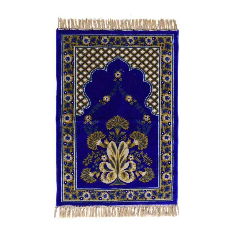 Noorara Velvet Prayer Mat - Blue media 3