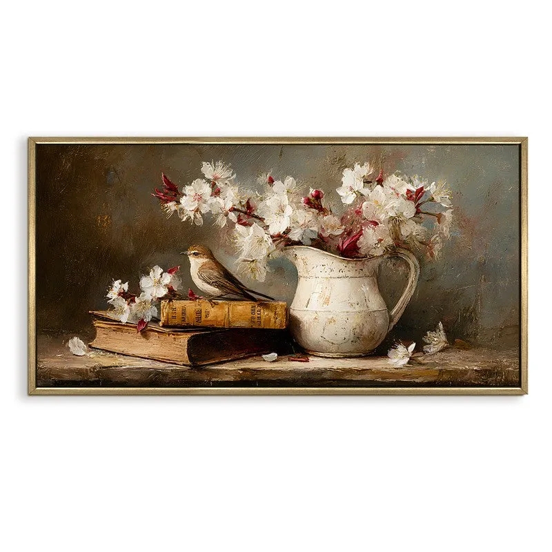 Sparrow Haven Canvas Wall Painting With Frame media 3