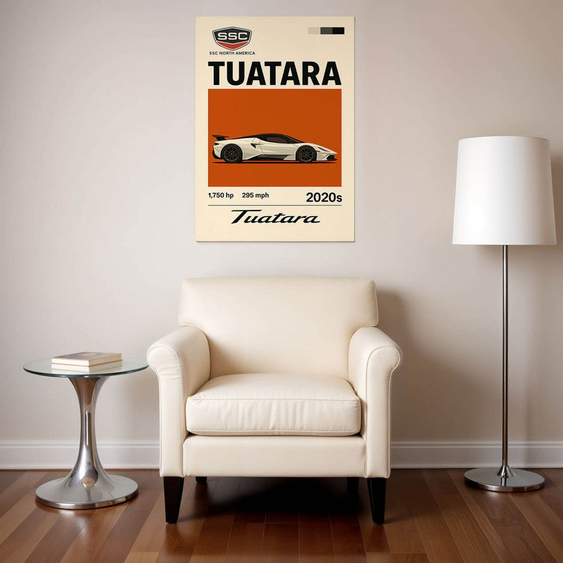 Tuatara Speedster Wall Poster