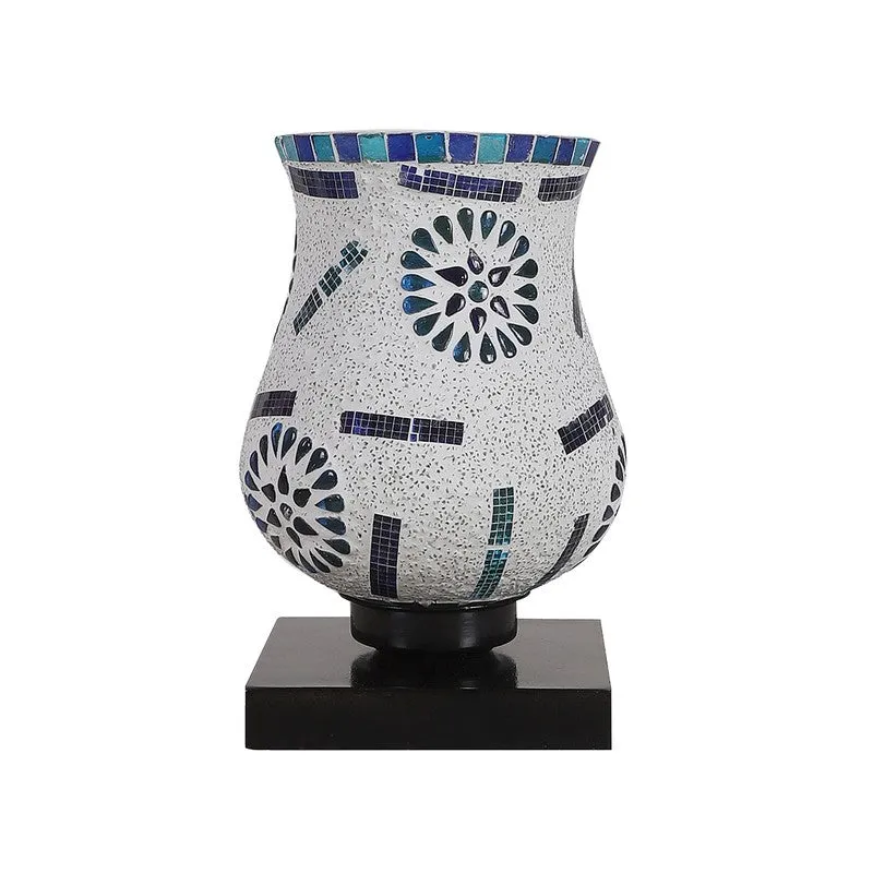 Gleamira Mosaic Glass Wooden Table Lamp - Multicolor media 6