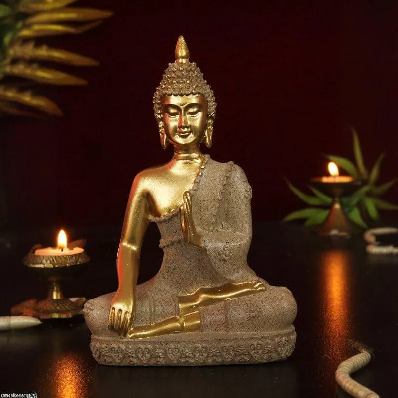 Glitter Serene Buddha Showpiece media 1