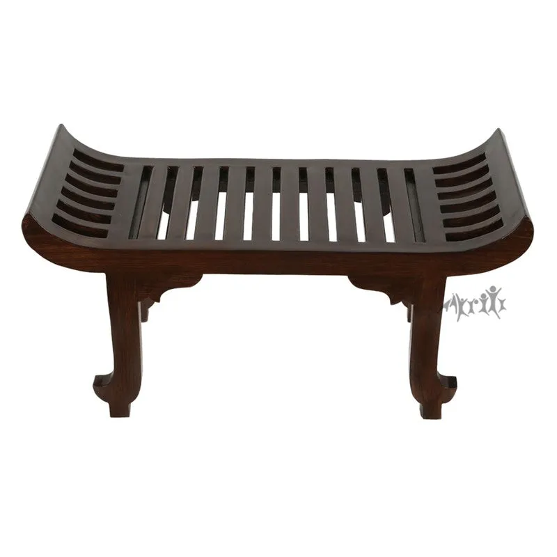 Nemo Teal Wood Ottoman media 5