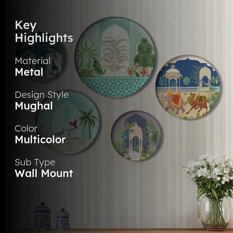 Royal Nights Metal Wall Plate - Set Of Five media 2