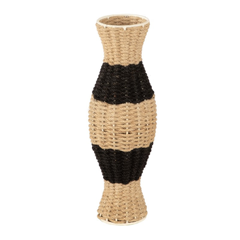 Dunara Jute Vase - Black,Brown media 5