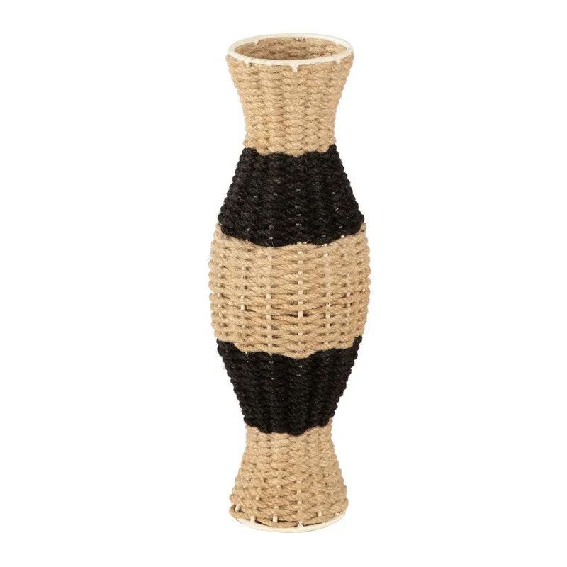 Dunara Jute Vase - Black,Brown media 5