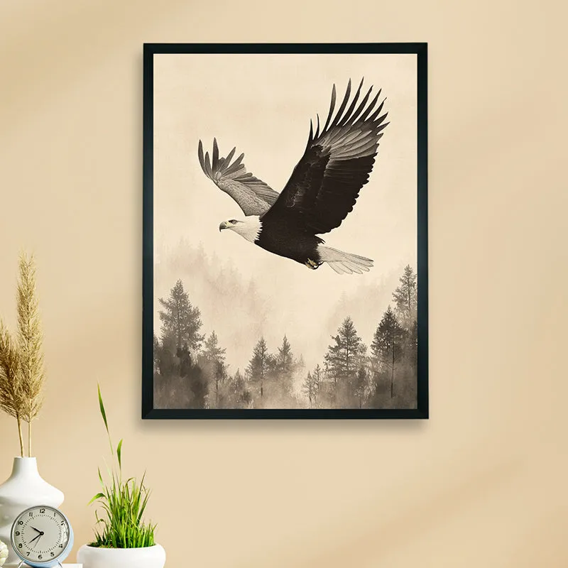 Flight Of Eagle Wall Art With Resin Frame media 3