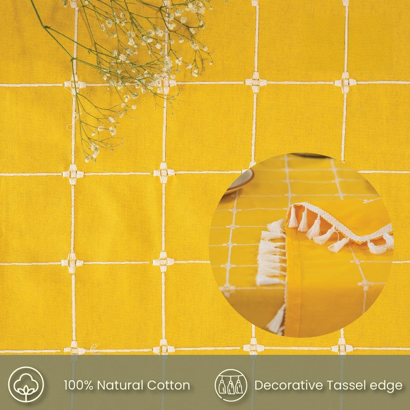 Aura Checks Table Cover - Yellow media 6