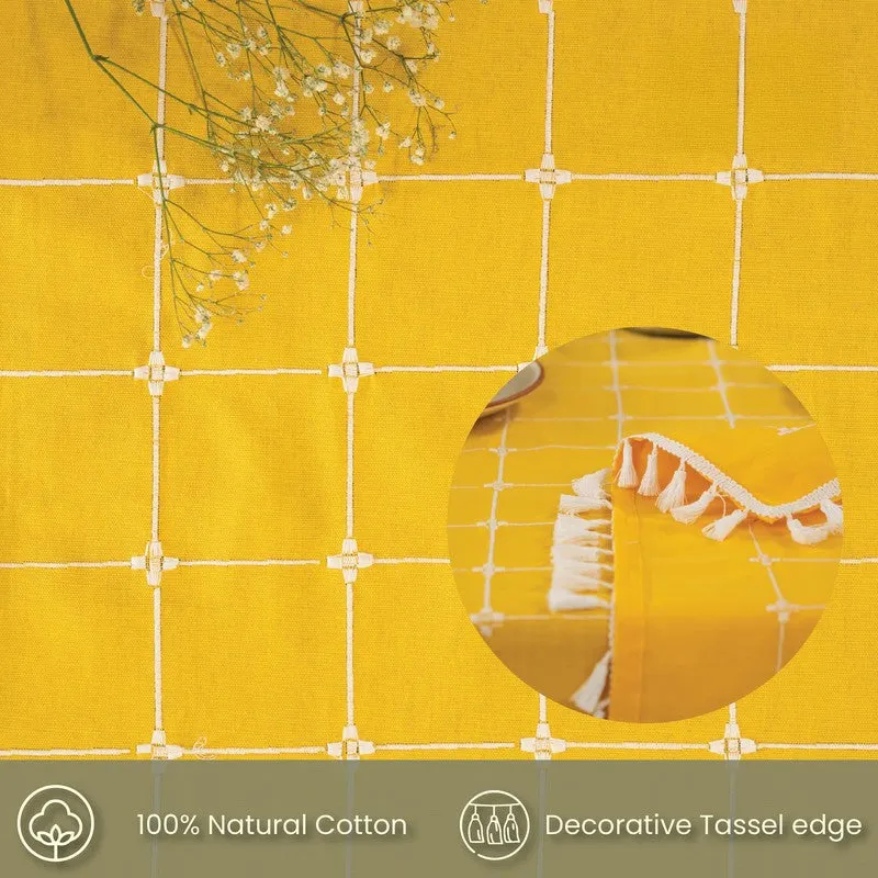 Aura Checks Table Cover - Yellow - 6