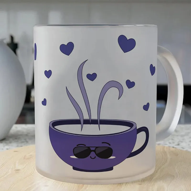 Purple Glass Coffee Mug (300 mL) media 1