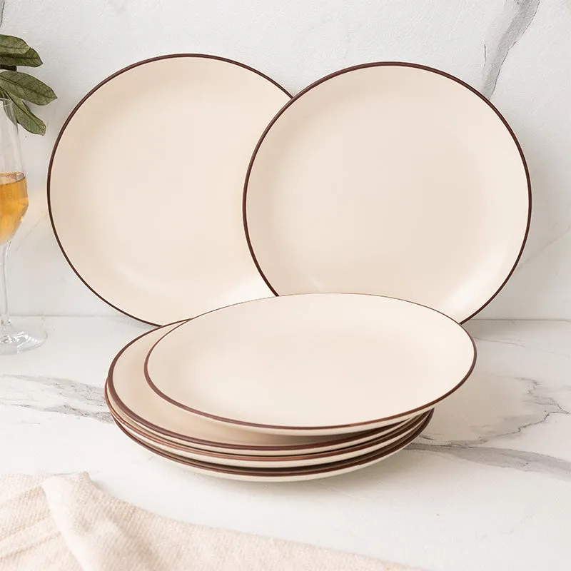 Riddo Dinner Plate (Off White) - Set Of Six media 1