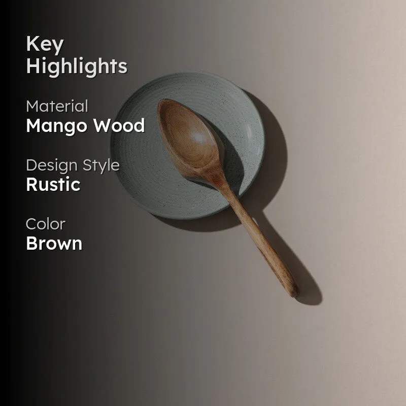 Sajiro Handcrafted Mango Wood Serving Spoon media 2