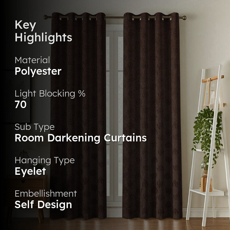 Dream Drape Curtains (Brown) - Set Of Two media 2