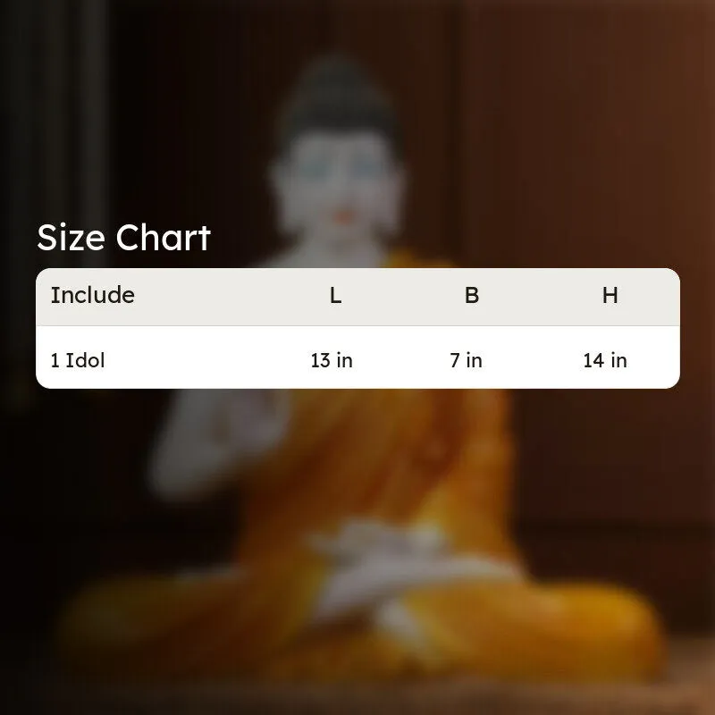 BuddhaBloom Serenity Marble Idol - Yellow media 7