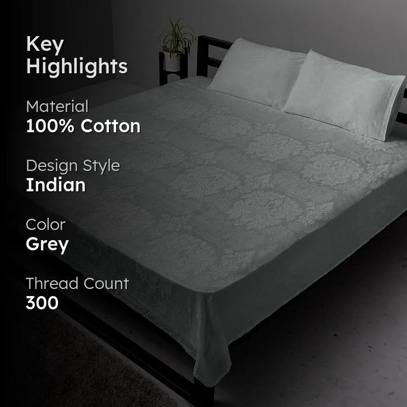 Symmetry Charm Jacquard Duvet Cover - Light Grey media 2