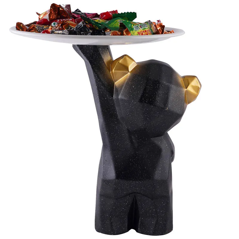 Teddy's Treat Painted Polyresin Show Piece - Black media 5