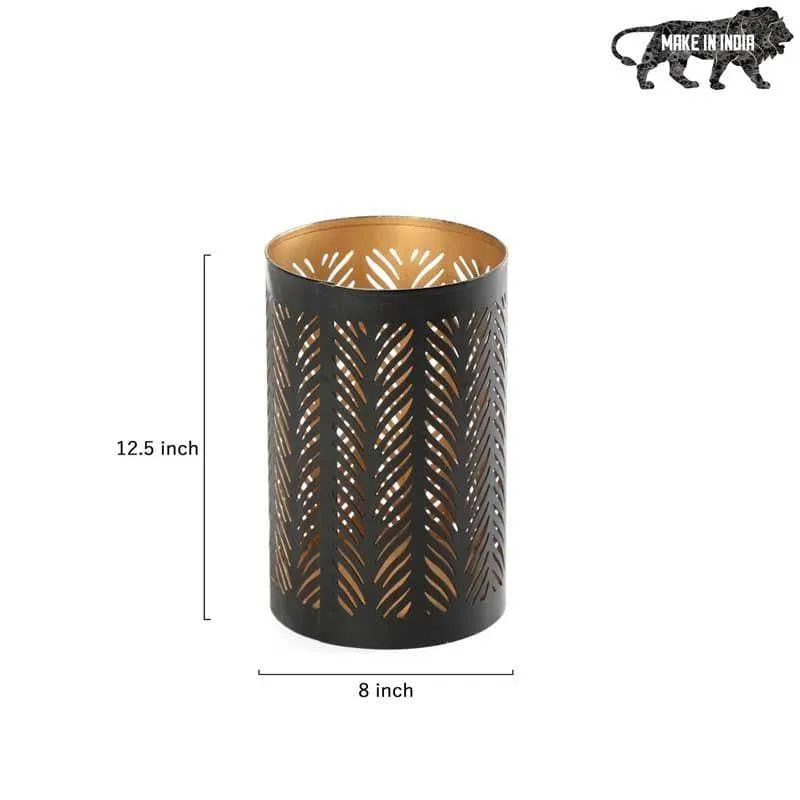 Black Mesh Narrow Tealight Candle Holder media 4