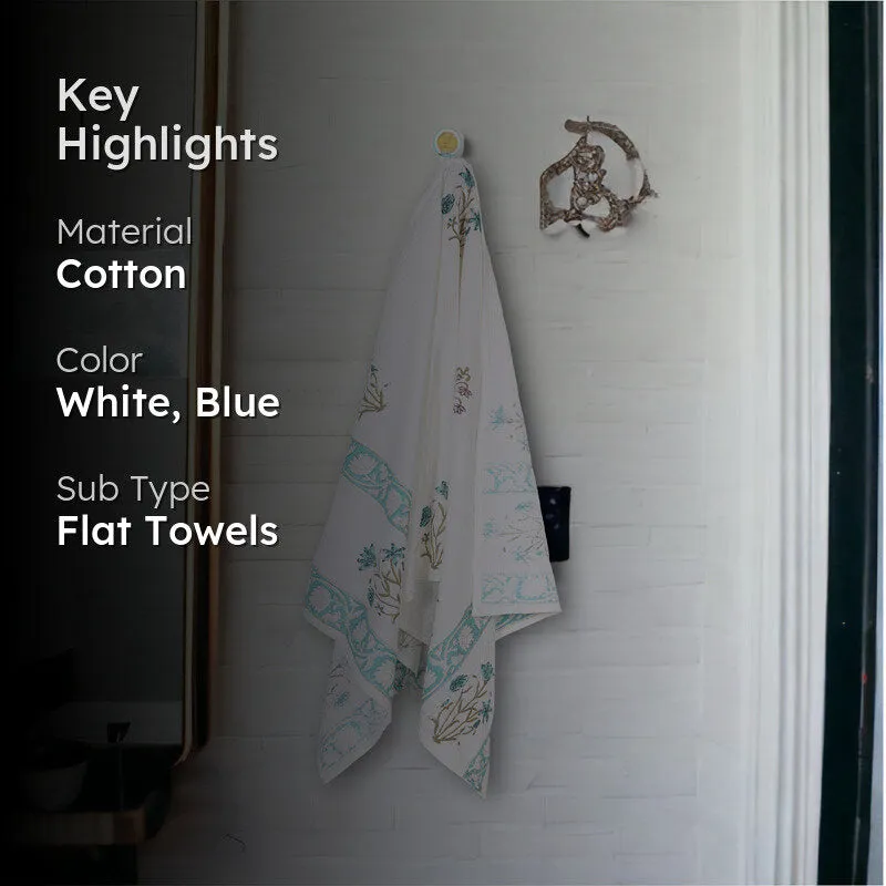 Arviya Floral Waffle Bath Towel media 2
