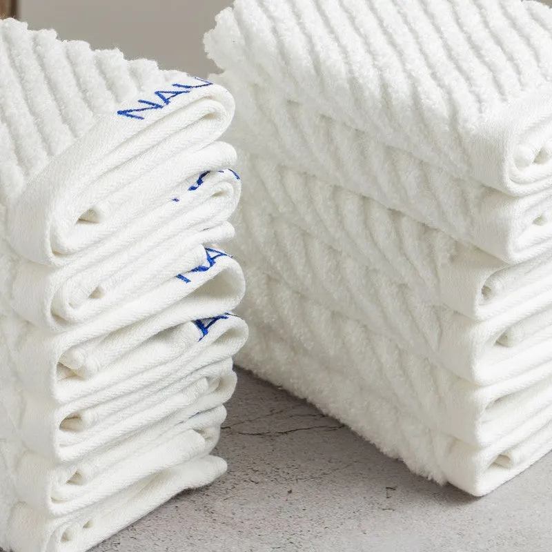 Nautica Riviera Soft Cotton Hand & Face Towel (White) - Set Of Twelve media 5