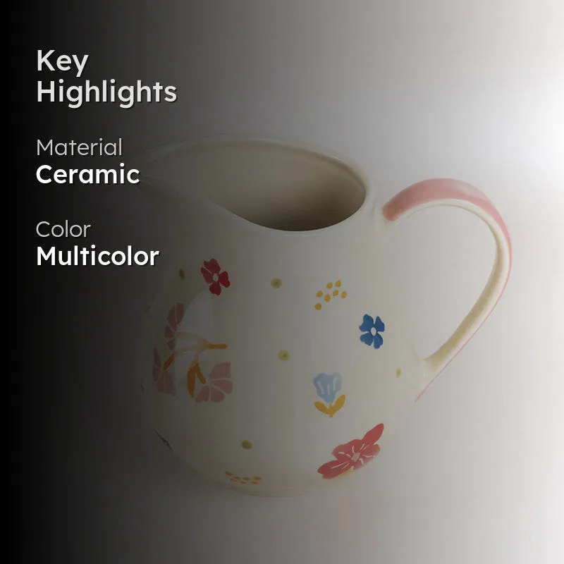 Petal Palette Handpainted Pitcher - 500 ML media 2