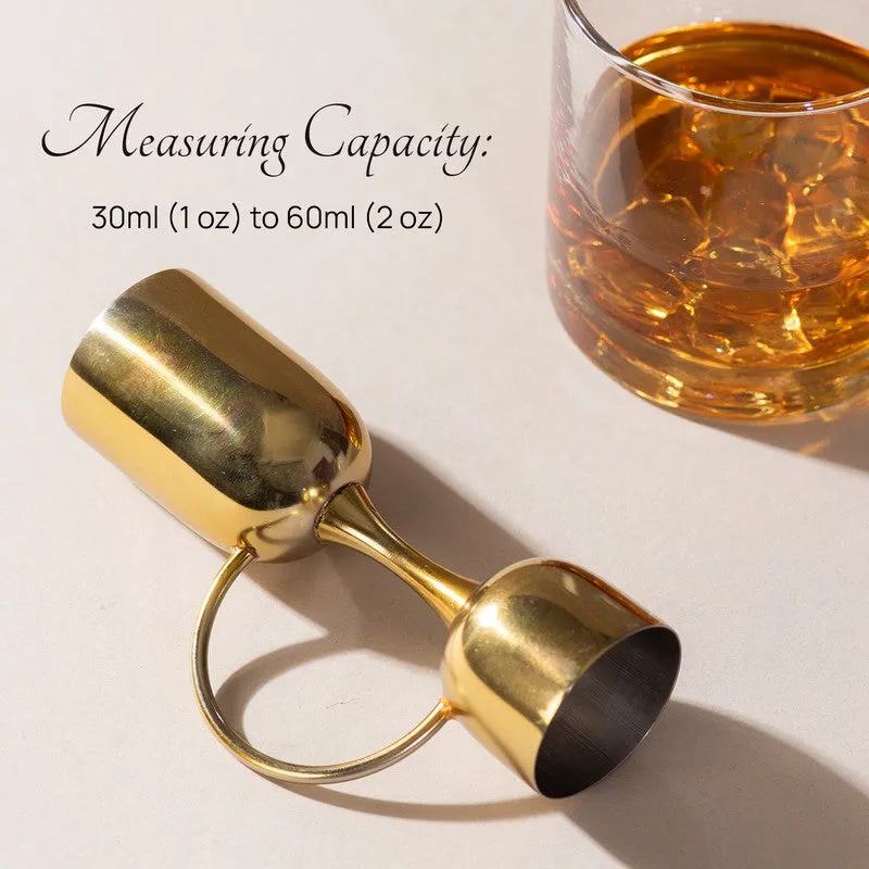 The Fine Measure Stainless Steel Jigger (Gold) - 30 ML/60 ML media 3