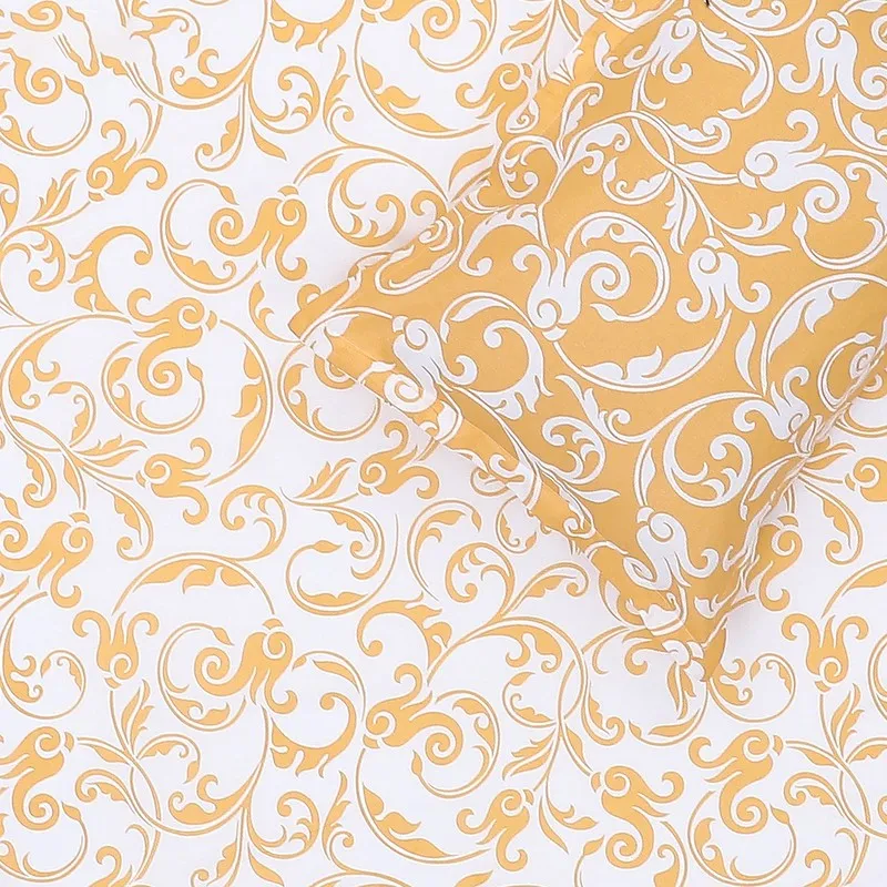 Monte Carlo Amrit Paisley Cotton Bedsheet (Yellow) - 104 TC media 6