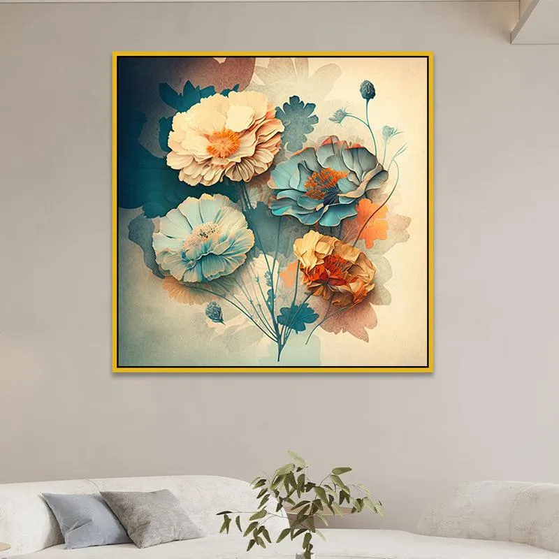 Colorful Spring Floral Wall Painting media 1
