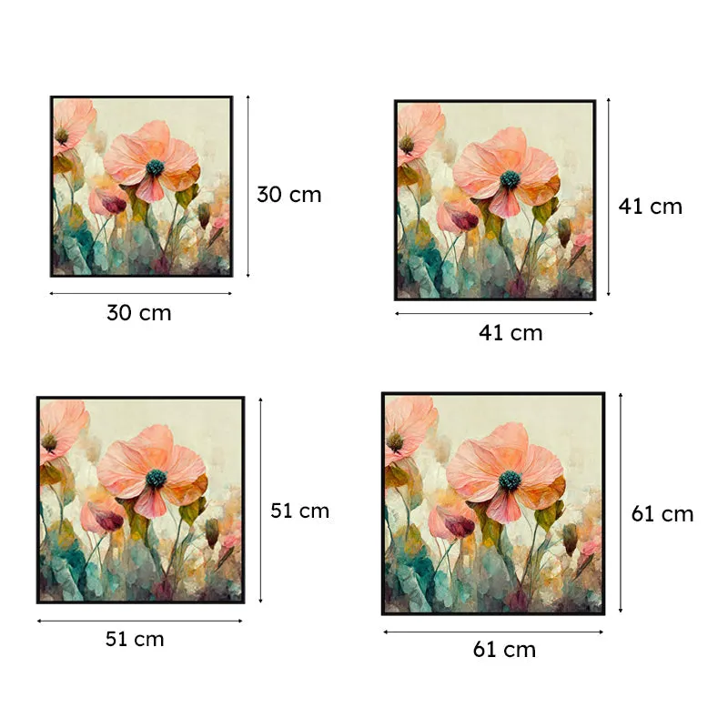 Floral Burst Wall Painting media 6