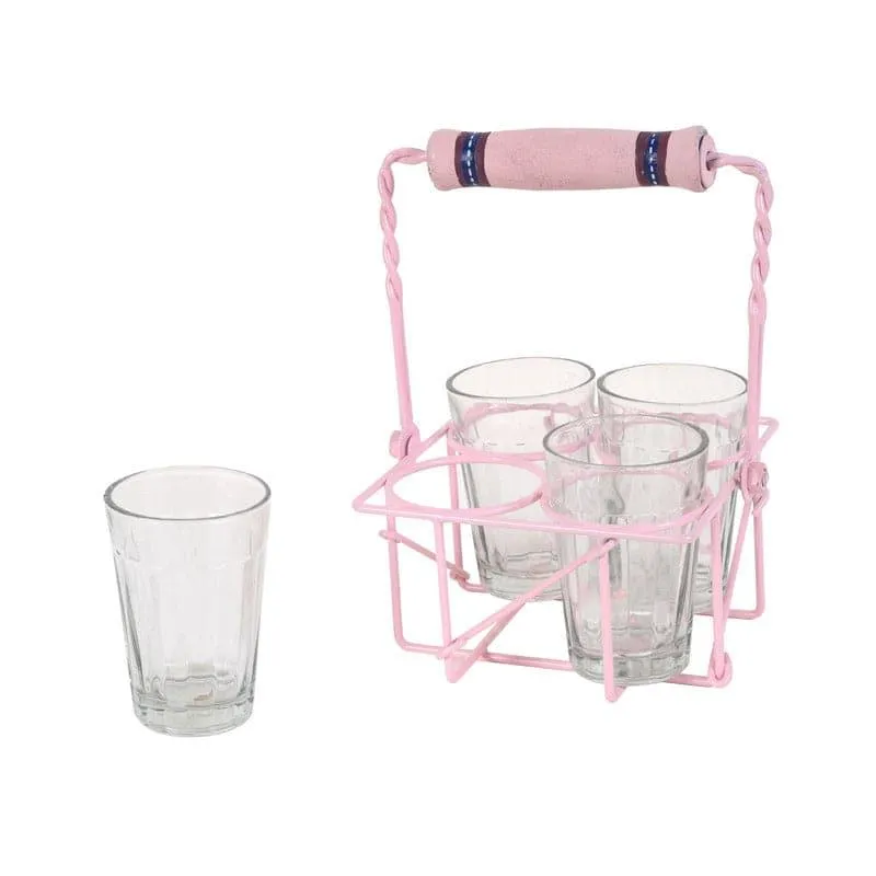 Azah Chai Glass With Carrier - Set Of Four media 3