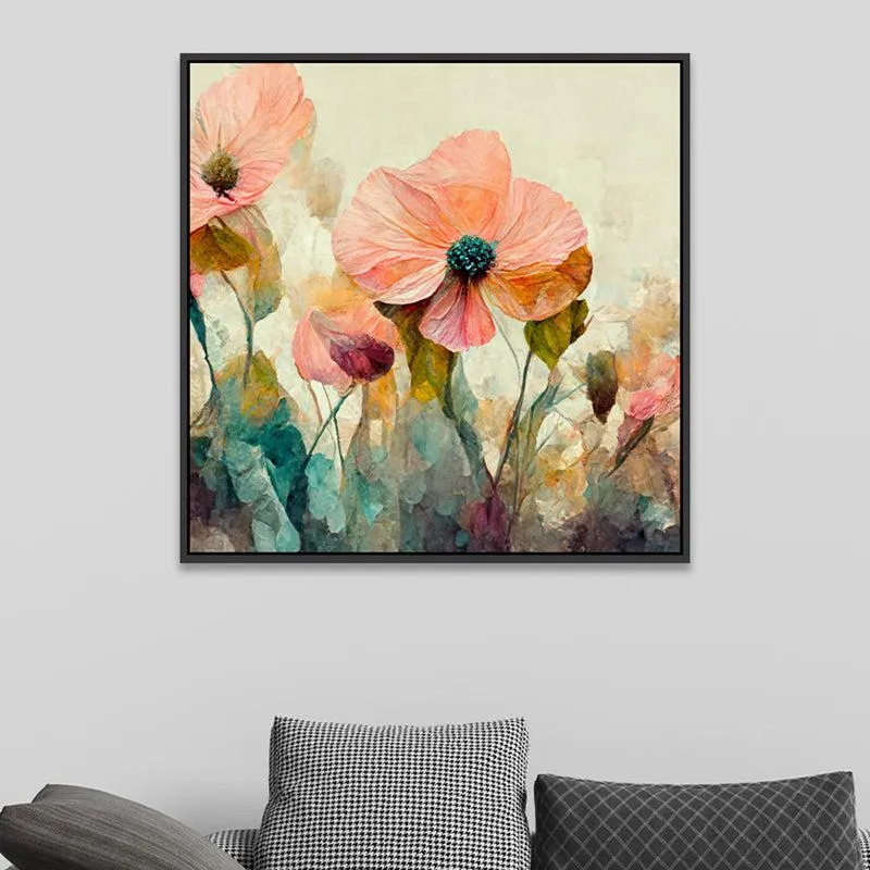 Floral Burst Wall Painting media 4
