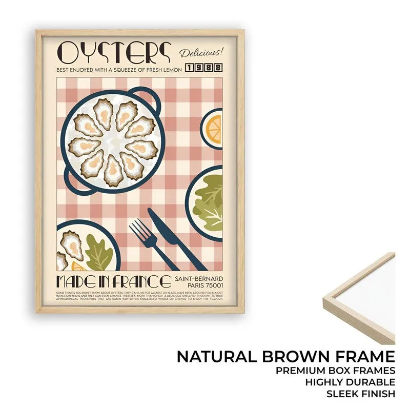 Dine Divine Archival Canvas Wall Art - Brown media 10