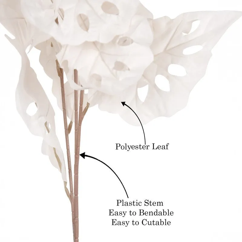 Timeless Petals (White) Premium Artificial Floral - Set Of Two media 3