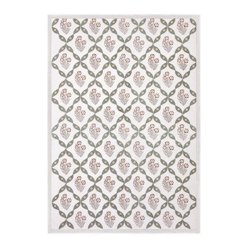 Malati I Cotton Bedsheet (Taupe Grey, Brown) - 180 TC media 4