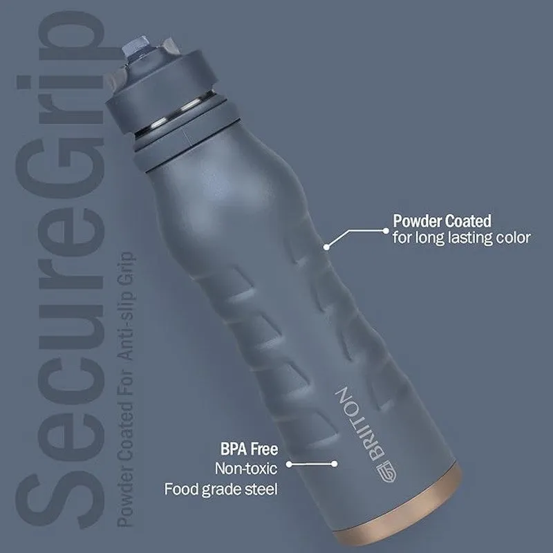 Epiquencher Hot & Cold Thermos Water Bottle (Grey) - 750 mL media 6
