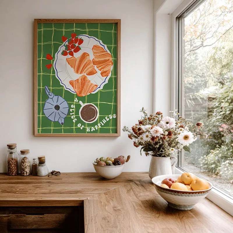 Olive Dining Archival Canvas Wall Art - Brown media 7