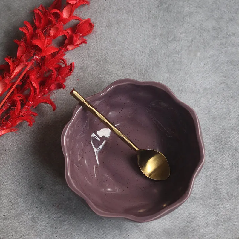 Noemi Ceramic Snack Bowl (Purple) - 300 mL media 4