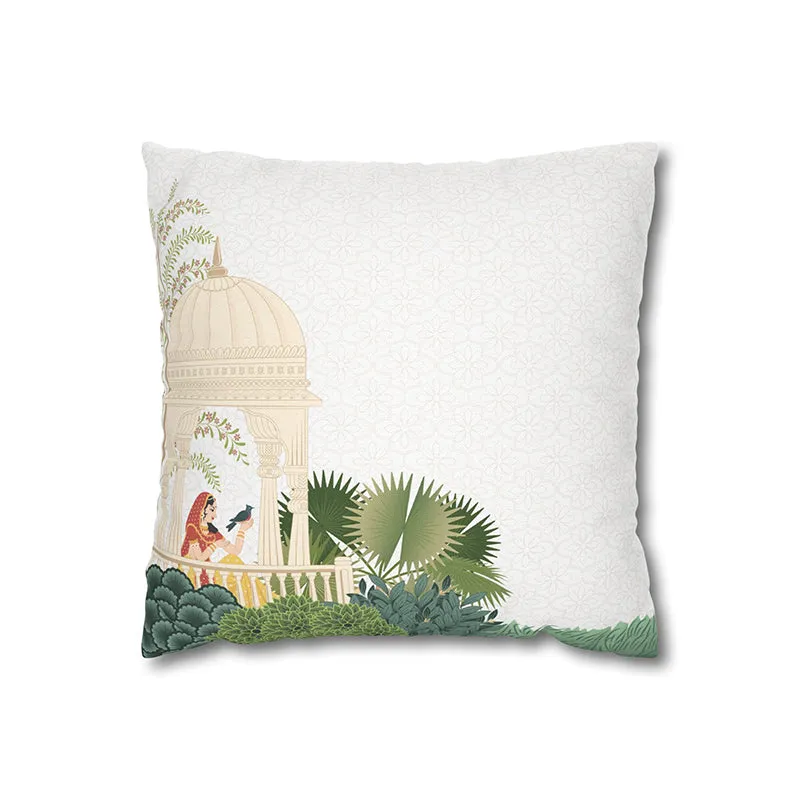 Kashmiri Bagh Velvet Cushion Cover media 6