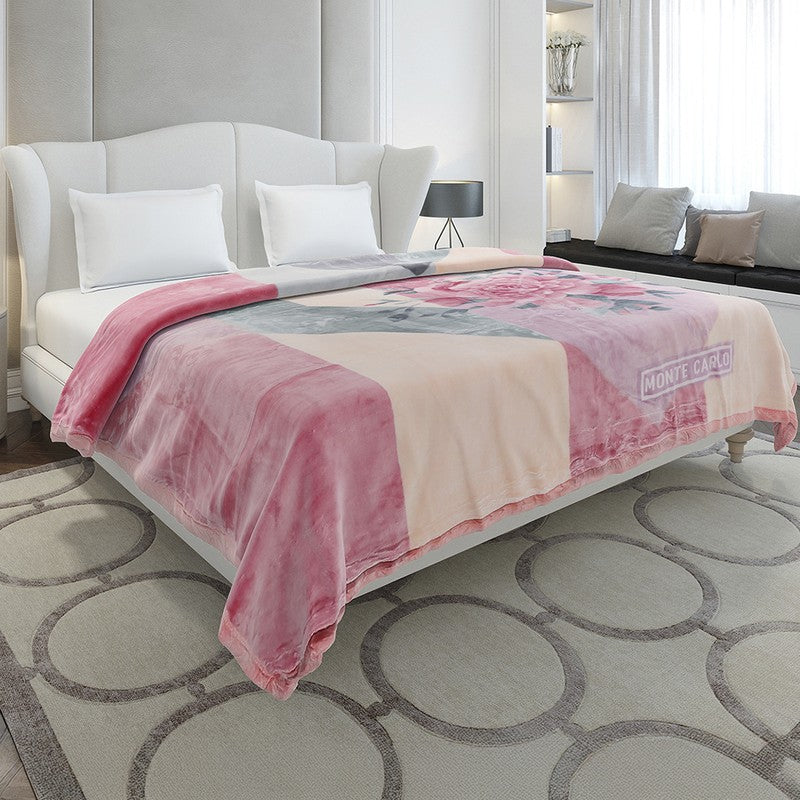 Monte Carlo Blush Blossom Blanket - 909 GSM