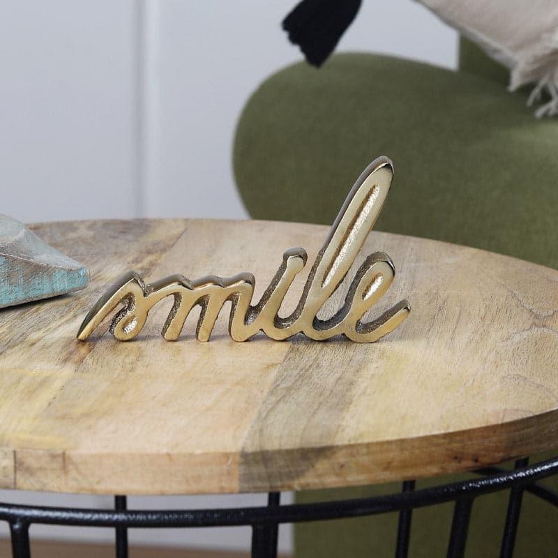 Smile Typography Showpiece - Gold media 3
